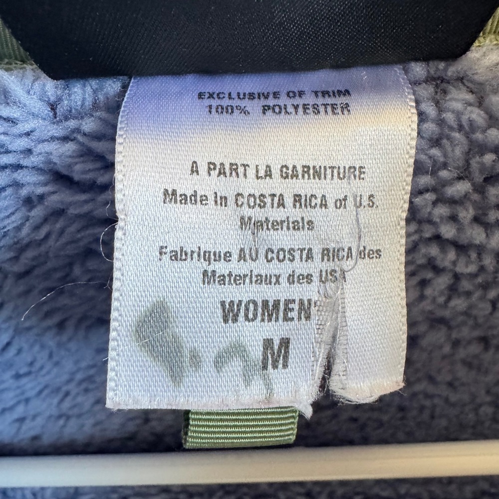 Patagonia Synchilla Fleece Jacket Womens Medium Purple Full Zip Sherpa Trim Med View 6